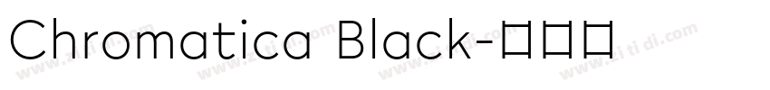Chromatica Black字体转换